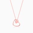 Anushka Sharma Rose Gold Heart Necklace For Cheap