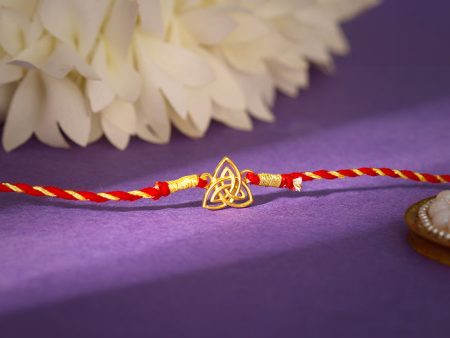 Golden Trinity Rakhi For Sale