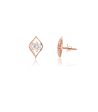 Diamond Aster Adorned Earrings Hot on Sale