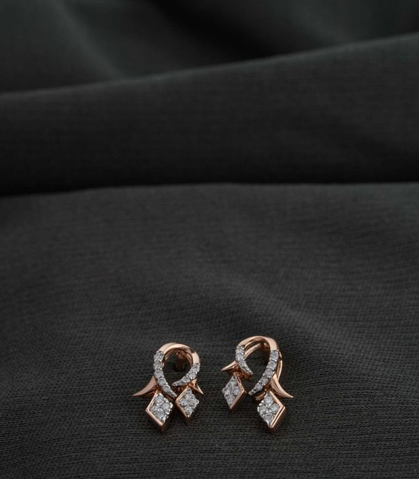 Diamond Sculpted Sparkle Earrings Discount