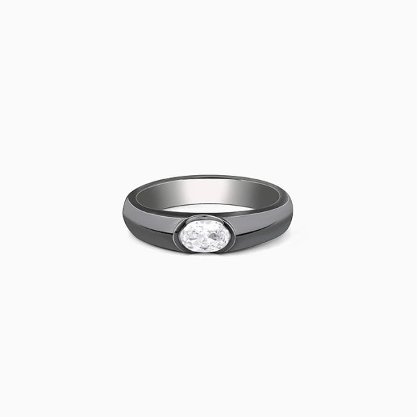 Black Rhodium Supremo Ring For Him Fashion