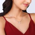 Anushka Sharma Silver Deer Heart Necklace Online now