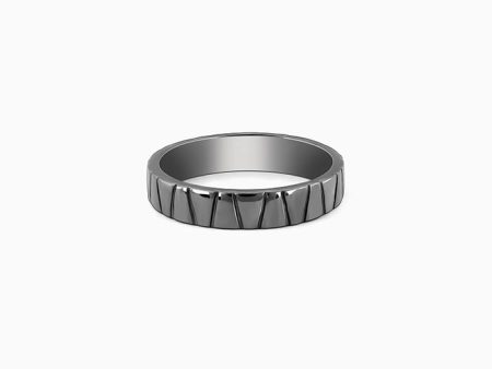 Black Rhodium Knight Ring For Him Hot on Sale