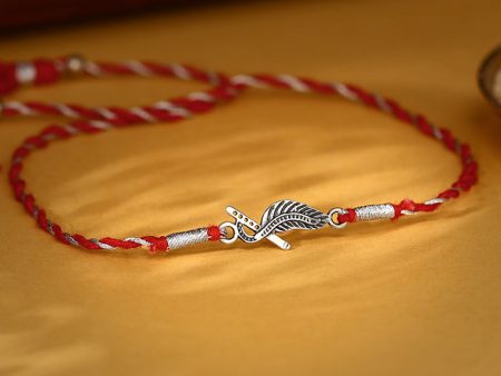 Oxidised Silver Krishna Rakhi For Cheap