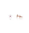 Diamond Catharanthus roseus Earrings Hot on Sale