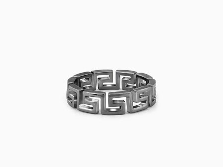 Black Rhodium Conqueror Ring For Him Online