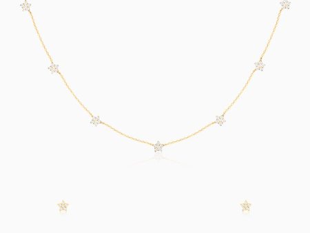 Anushka Sharma Golden Star Constellation Pendant Set Supply