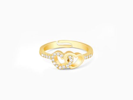 Golden Heartfelt Duo Ring Supply