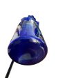 Cobalt Glass Blue Ruffled Top Flower Vase - Nice Thick Glass - Hand Blown Online