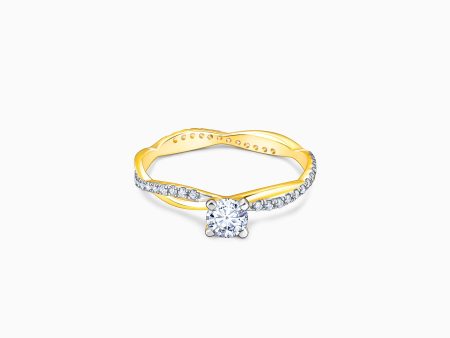 Gold Bold Beauty Diamond Ring Online now