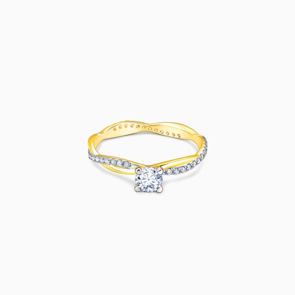 Gold Bold Beauty Diamond Ring Online now