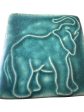 Pewabic Green 2010 3x3 Happy Elephant Tile Online