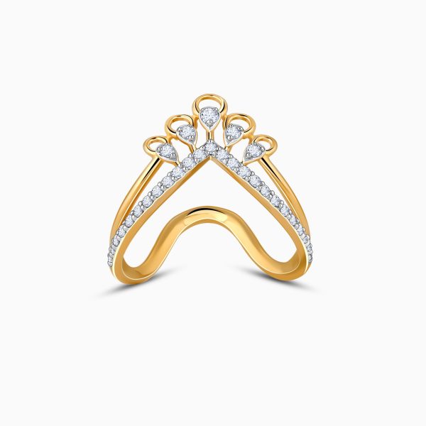 Gold Circulaire Diamond Vanki Ring Cheap