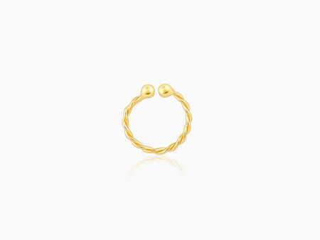 Golden Twisted Nose Ring Online