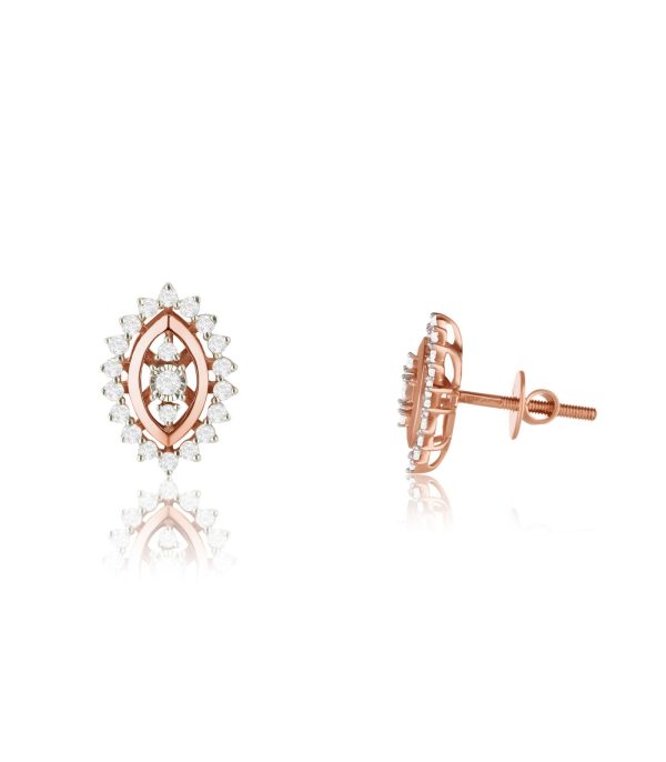 Diamond Gemstone Grid Earrings Online Hot Sale