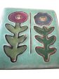 Pewabic Turquoise 2012 3x3 Painted Flowers Tile Hot on Sale