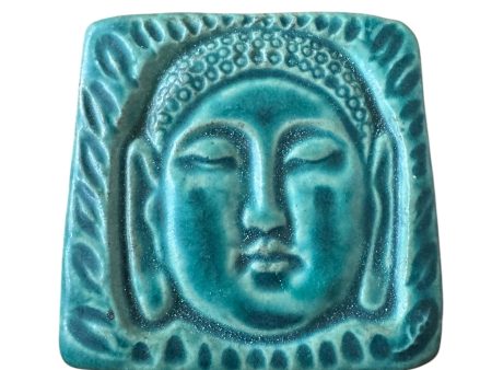 Pewabic Green 2010 3x3 Happy Buddah Tile Supply