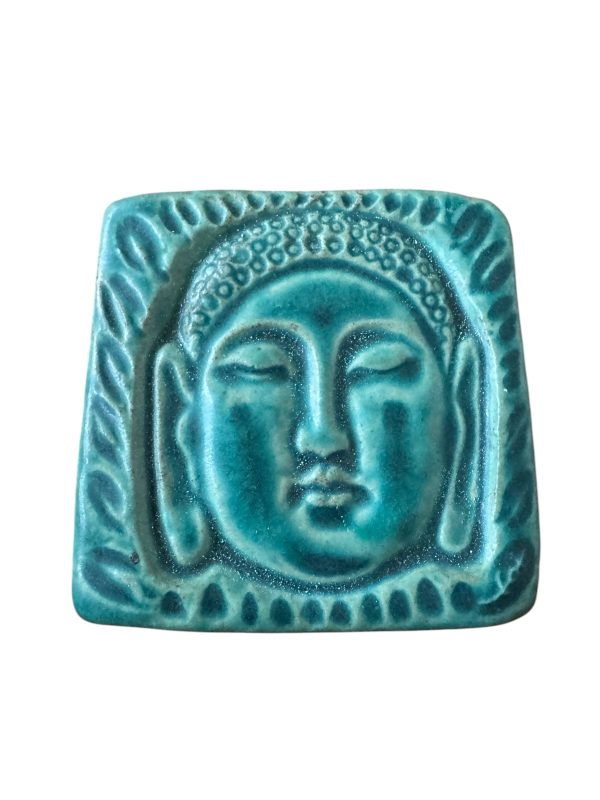 Pewabic Green 2010 3x3 Happy Buddah Tile Supply