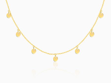 Golden Mini Charm Necklace Cheap