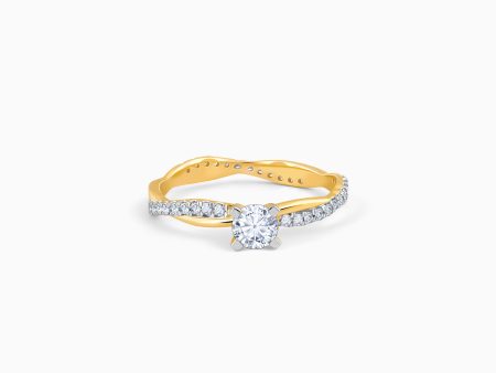 Gold Bold Beauty Diamond Ring For Sale