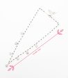 Dangling Stone Snowflake Mangalsutra (Silver) on Sale