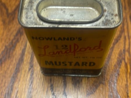 Vintage Spice Tin Nowlands Mustard Landford Cincinnati Ohio Co. Online now