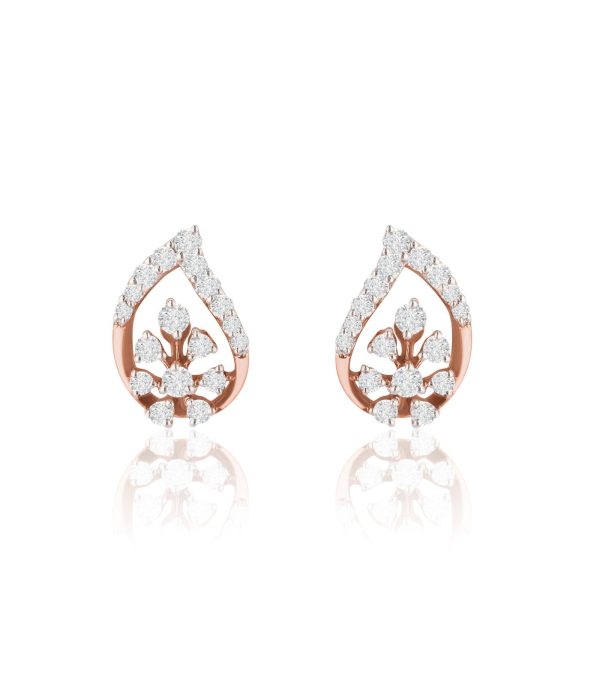 Diamond Dewdrop Leaf Earrings Online Sale