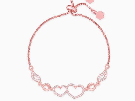 Rose Gold Bright Heart Bracelet Online