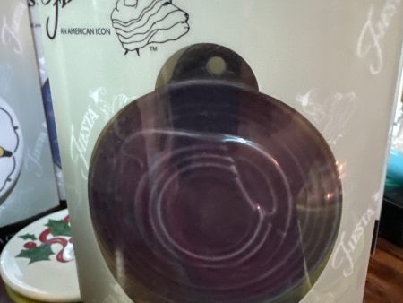 Fiesta Ornament Embossed Plum HLCCA Exclusive Disk Pitcher only 144 made Online Hot Sale