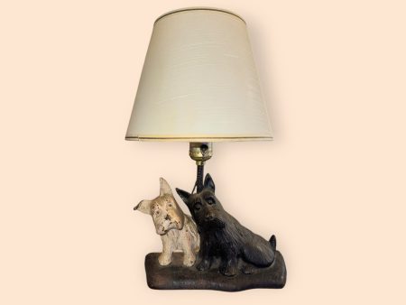 Antique Cast Iron Scottie Scottish Terrier Dog Lamp Online Sale