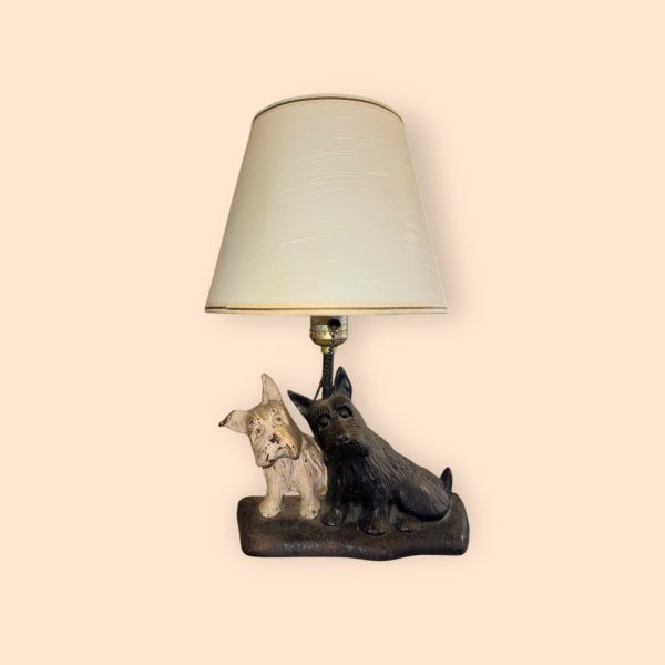 Antique Cast Iron Scottie Scottish Terrier Dog Lamp Online Sale