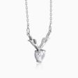 Anushka Sharma Silver Deer Heart Necklace Online now