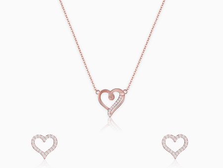 Rose Gold Queen of Hearts Set Fashion