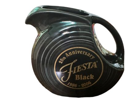 Fiesta Black 20th Ann. Juice Disk Pitcher Betty Crocker Exclusive NIB For Discount