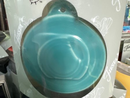 Fiesta Embossed Ornament Turquoise HLCCA Disk Pitcher only 144 made Hot on Sale