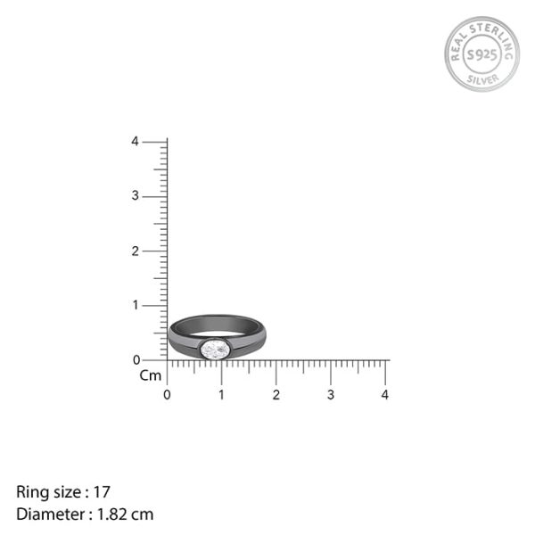 Black Rhodium Supremo Ring For Him Fashion