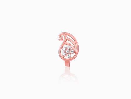 Rose Gold Aamram Nose Pin (Clip on) Fashion