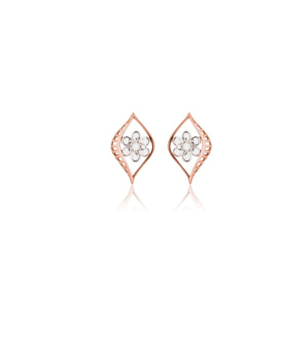 Diamond Aster Adorned Earrings Hot on Sale