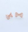 Classic bow shaped earrings(Silver) Online Hot Sale