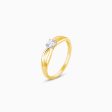 Gold Charming Magic Solitaire Diamond Ring Discount