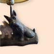 Antique Cast Iron Scottie Scottish Terrier Dog Lamp Online Sale